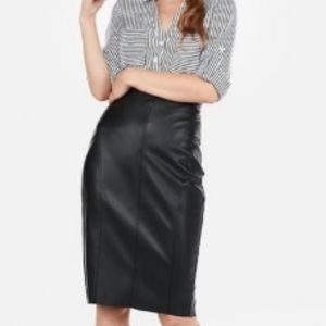 EXPRESS High Waisted Seamed (Minus The) Leather
